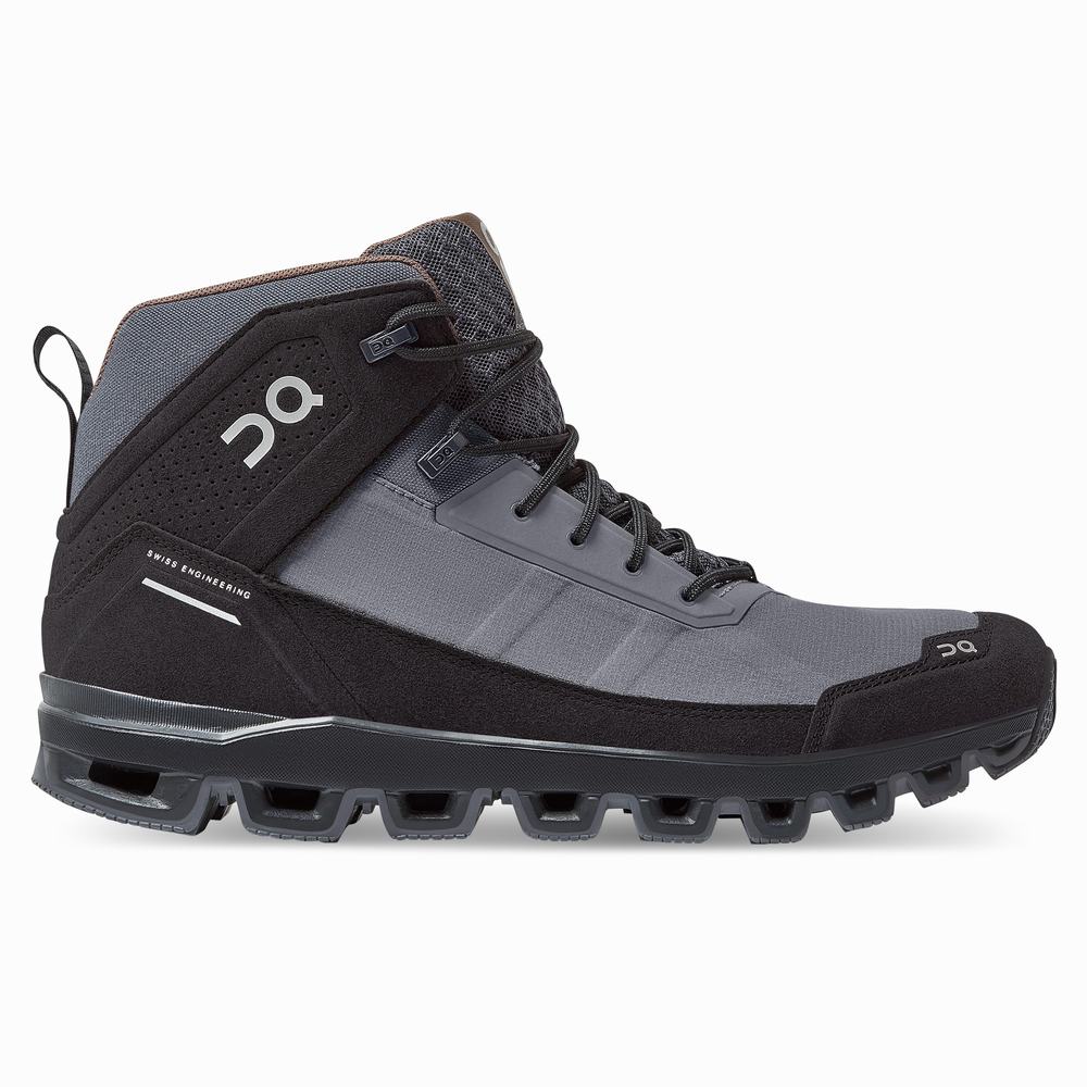 Botas Montaña On Cloudridge Hombre Negros Grises | 36UEKOFXA