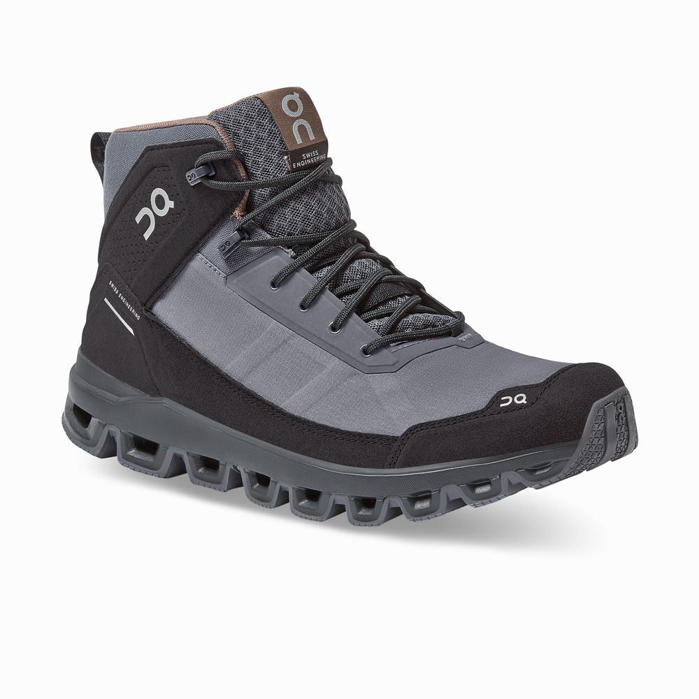 Botas Montaña On Cloudridge Hombre Negros Grises | 36UEKOFXA