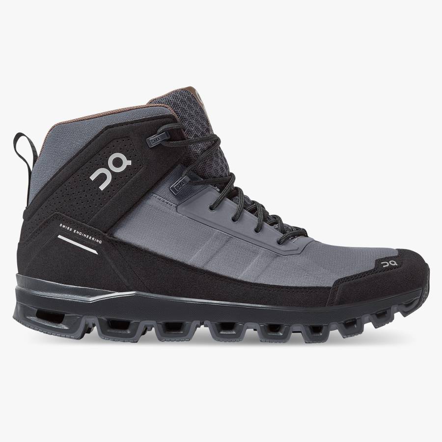 Botas Montaña On Cloudridge Hombre Negros | 76SYRKAFL