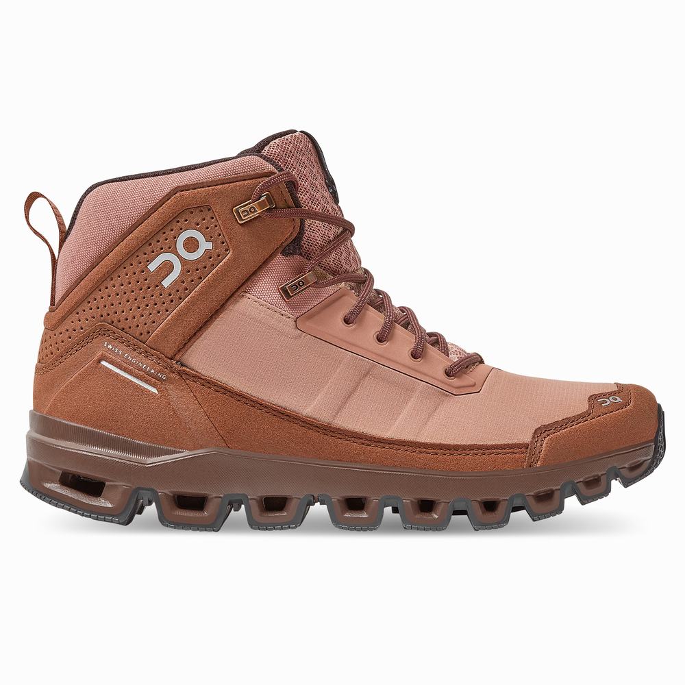 Botas Montaña On Cloudridge Mujer Marrom Rosas | 63TDWNGQF