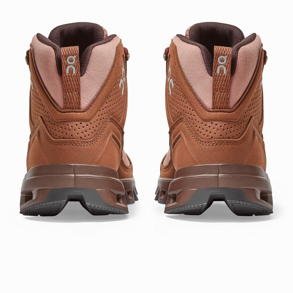 Botas Montaña On Cloudridge Mujer Marrom Rosas | 63TDWNGQF