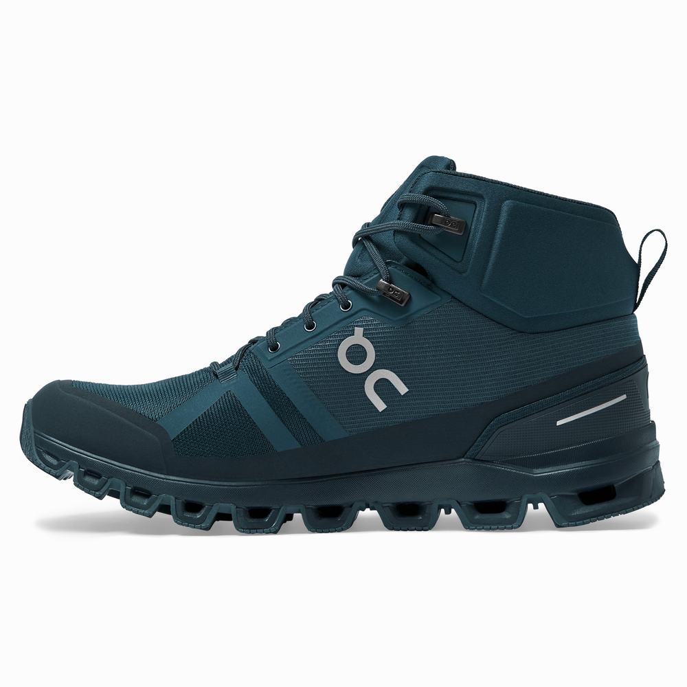 Botas Montaña On Cloudrock Hombre Azul Marino | 96RKEVPMW