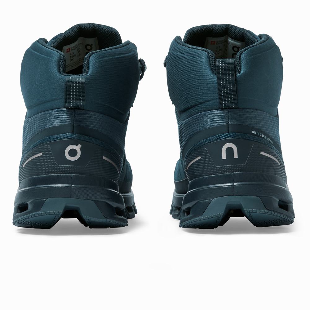 Botas Montaña On Cloudrock Hombre Azul Marino | 96RKEVPMW