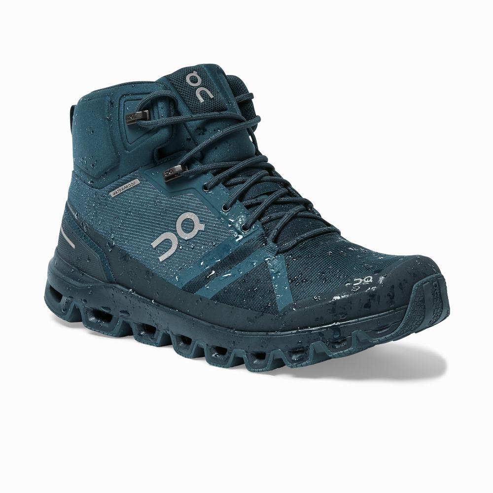 Botas Montaña On Cloudrock Hombre Azul Marino | 96RKEVPMW