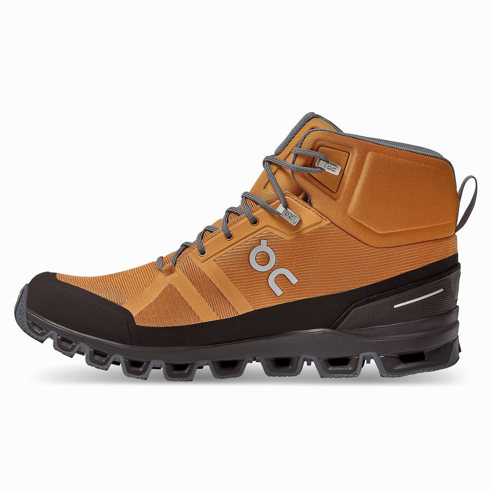 Botas Montaña On Cloudrock Hombre Marrom | 34NDMWJVO