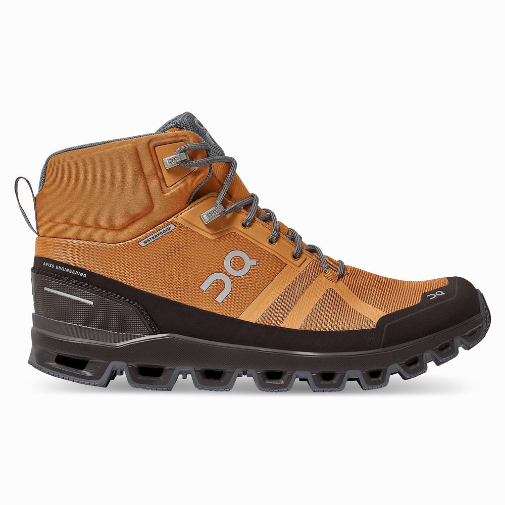 Botas Montaña On Cloudrock Hombre Marrom | 34NDMWJVO