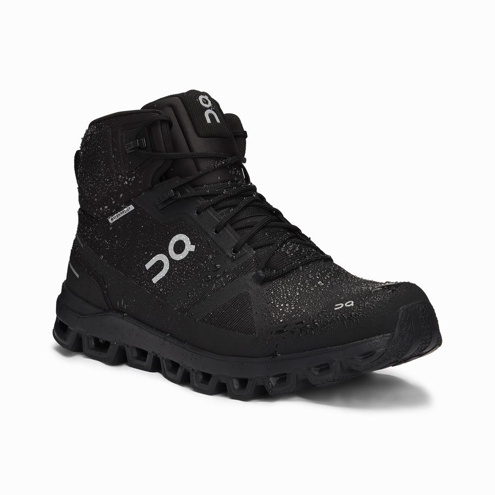 Botas Montaña On Cloudrock Hombre Negros | 25LNUIVFQ