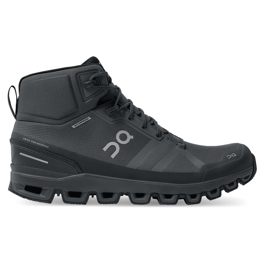 Botas Montaña On Cloudrock Impermeables Hombre Negros | 51BPEJXRF