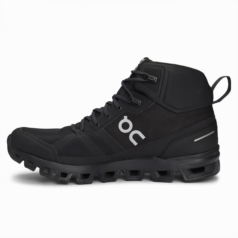 Botas Montaña On Cloudrock Mujer Negros | 58KDIUYFQ