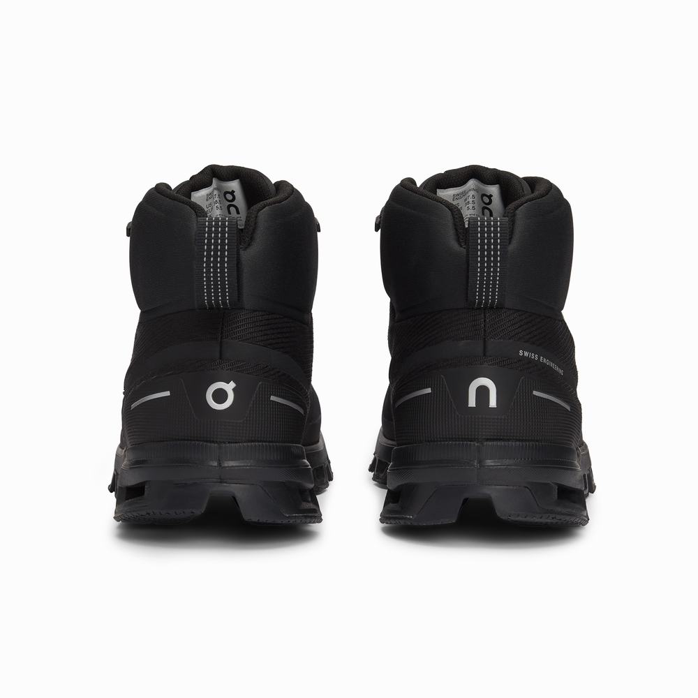 Botas Montaña On Cloudrock Mujer Negros | 58KDIUYFQ