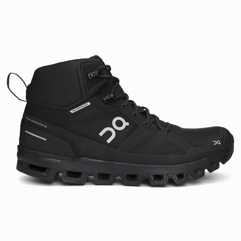 Botas Montaña On Cloudrock Mujer Negros | 58KDIUYFQ