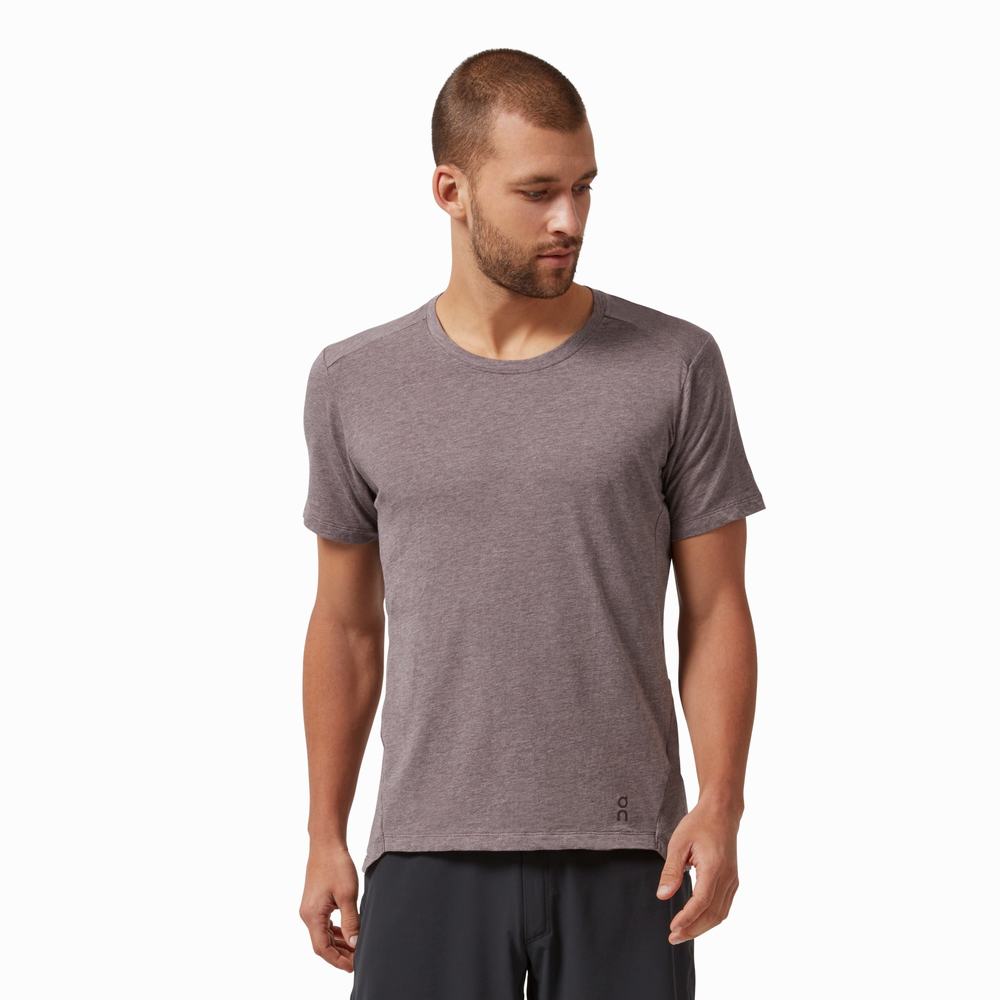 Camiseta On Active Hombre Morados | 23ZCOXYPD