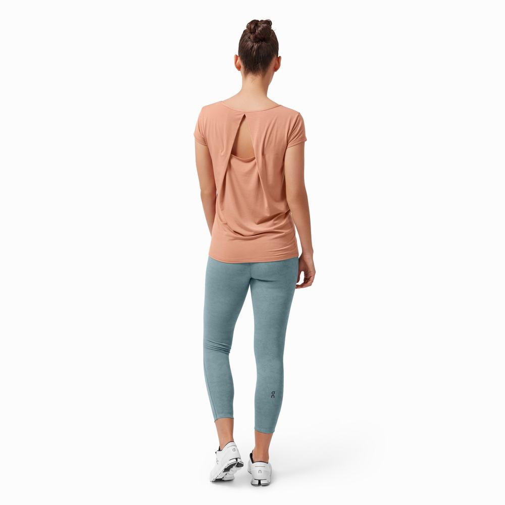 Camiseta On Active Mujer Naranjas | 60OSLXGCI