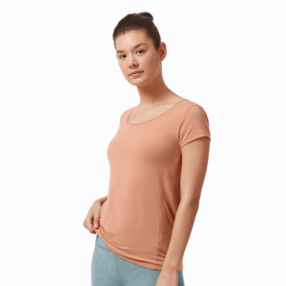 Camiseta On Active Mujer Naranjas | 60OSLXGCI