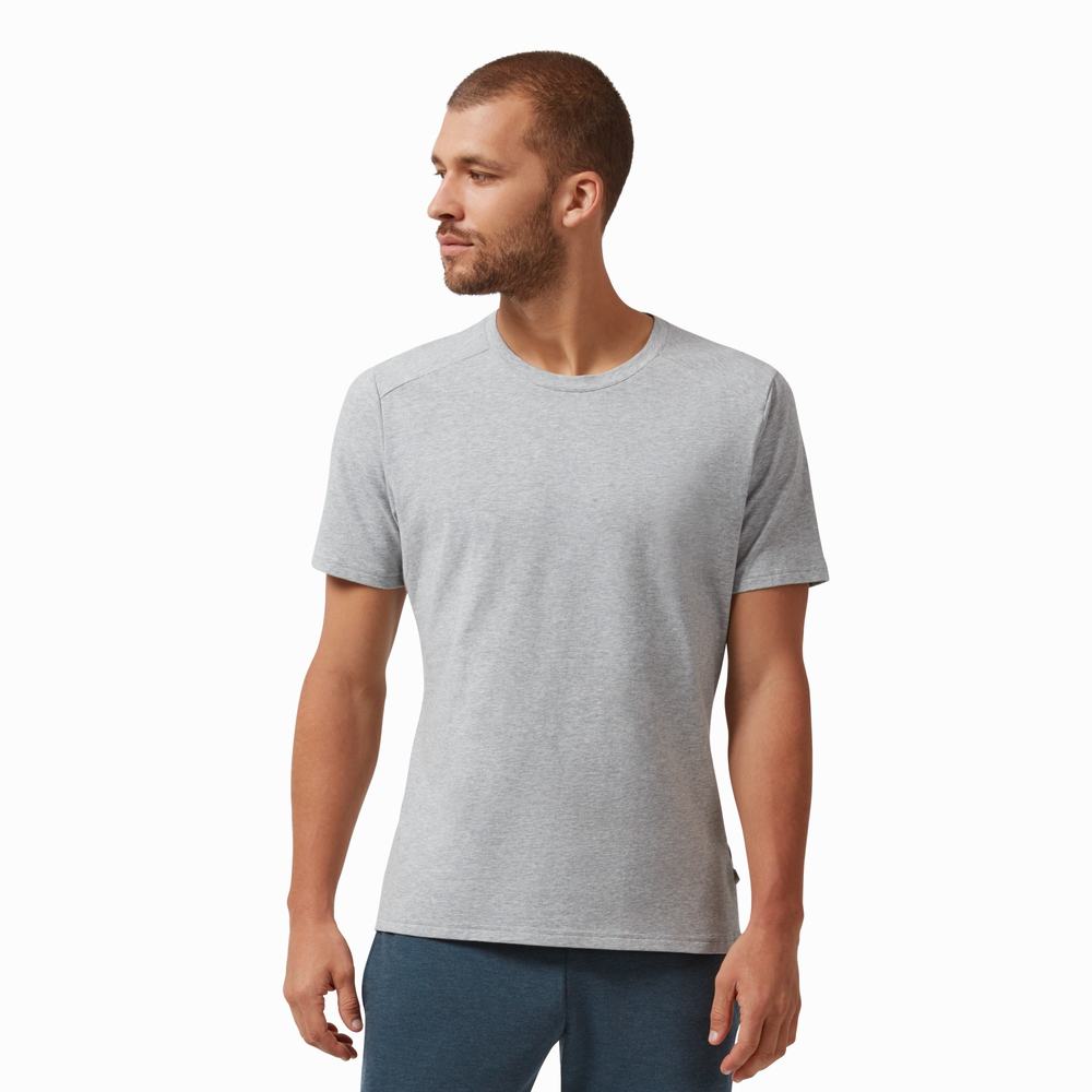 Camiseta On Performance Hombre Grises | 02LGRZKMY