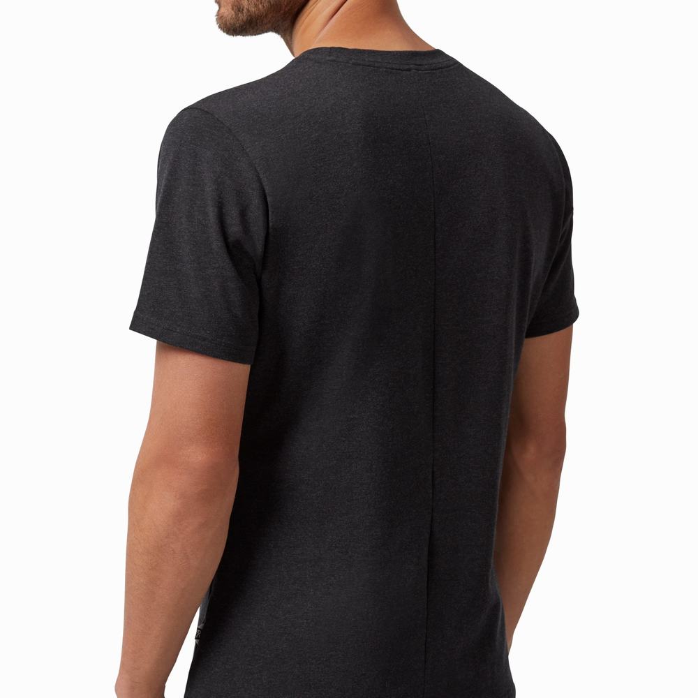 Camiseta On Performance Hombre Negros | 36BQTHXLS