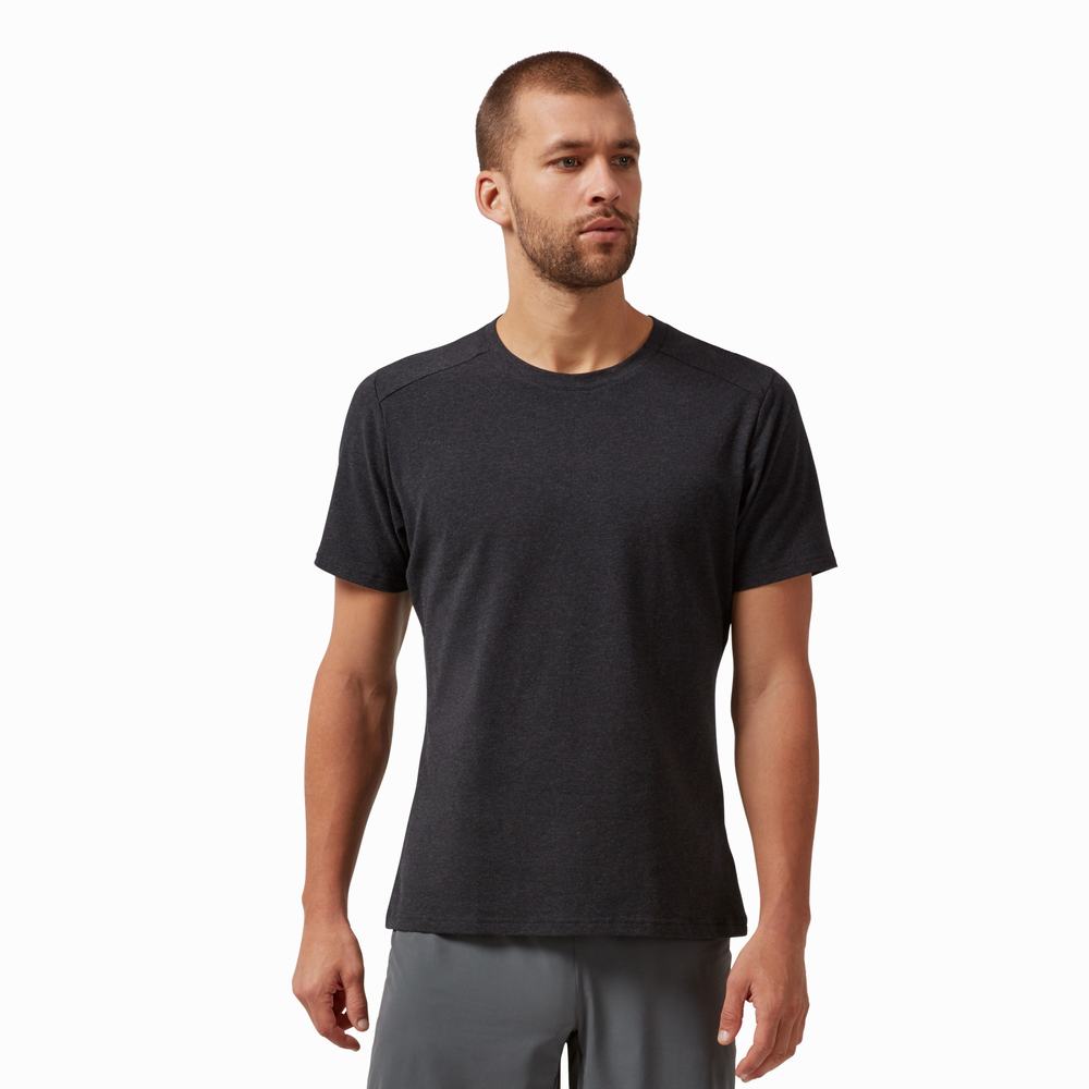 Camiseta On Performance Hombre Negros | 36BQTHXLS