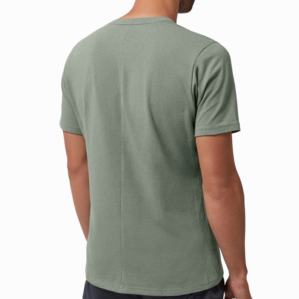 Camiseta On Performance Hombre Verdes | 09ZDYWUGE