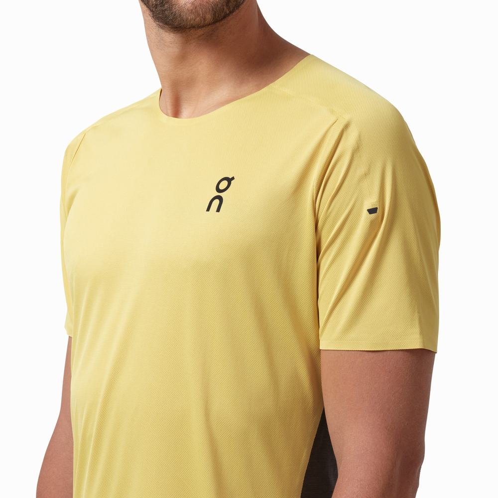 Camiseta On Performance Long Hombre Moutarde | 76MTAODSC