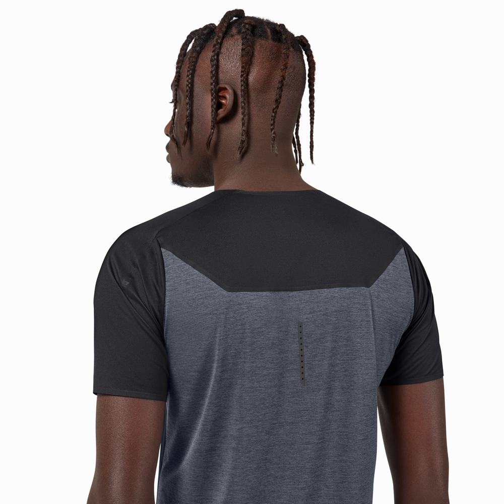 Camiseta On Performance Long Hombre Negros | 62NHBKFVS