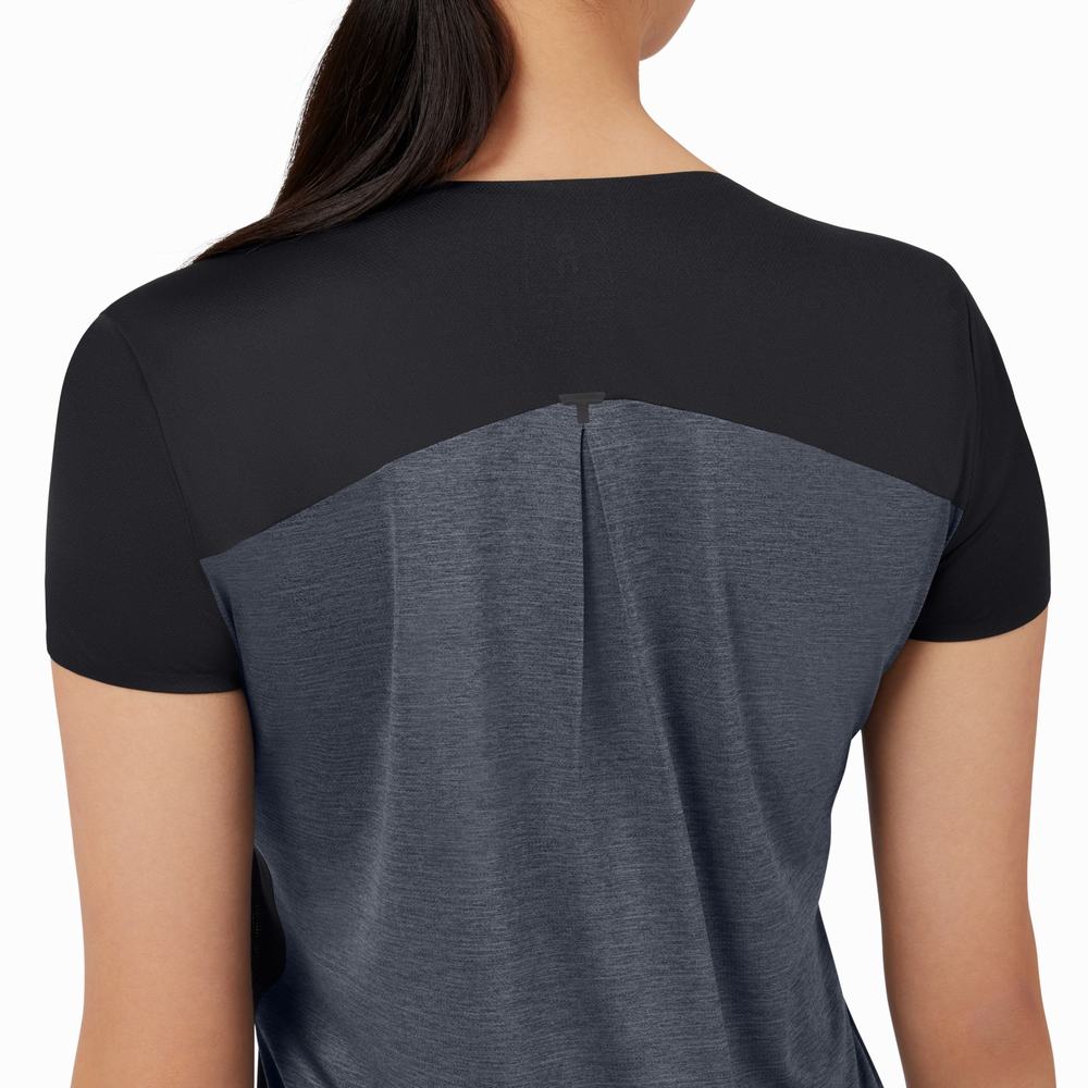 Camiseta On Performance Long Mujer Negros | 89LQMASDF