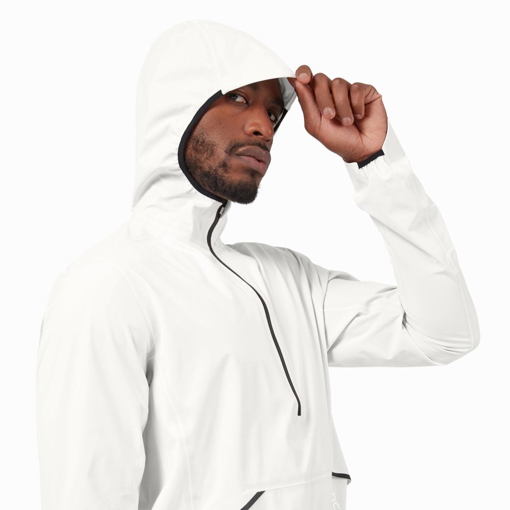 Chaquetas On Impermeables Hombre Blancos | 45SBJQMKN