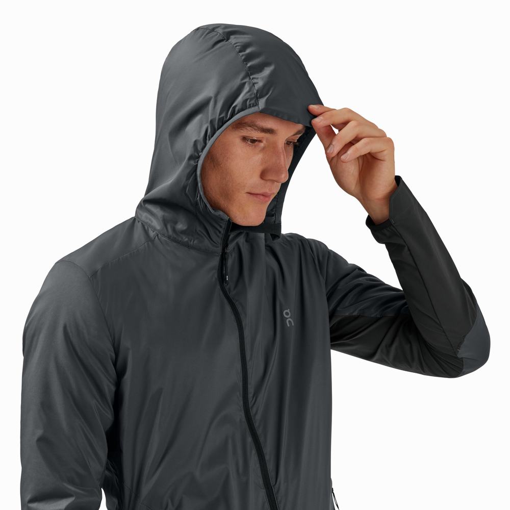 Chaquetas On Insulator Hombre Grises Negros | 08RJBPQEN