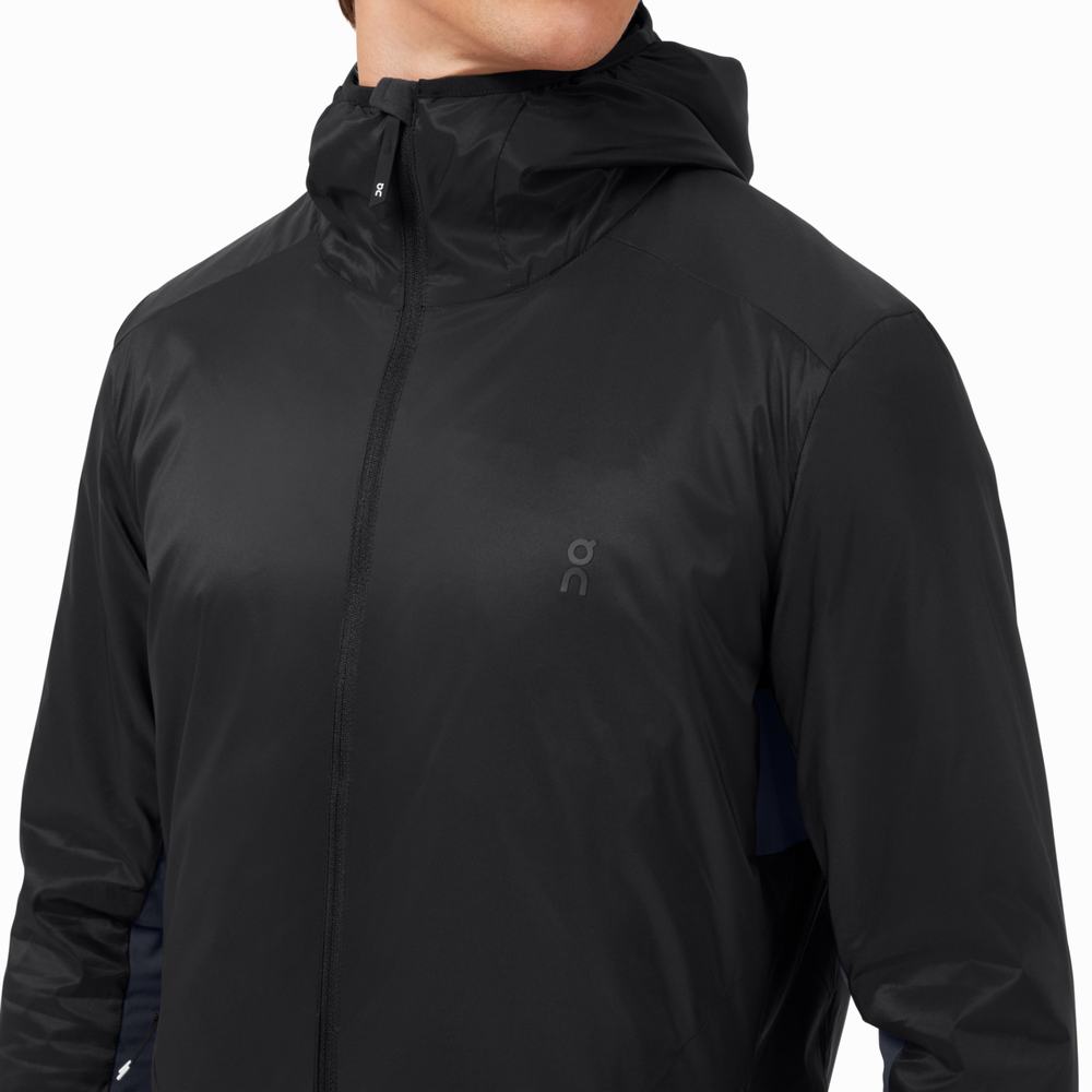 Chaquetas On Insulator Hombre Negros Azul Marino | 59DRXBTMZ