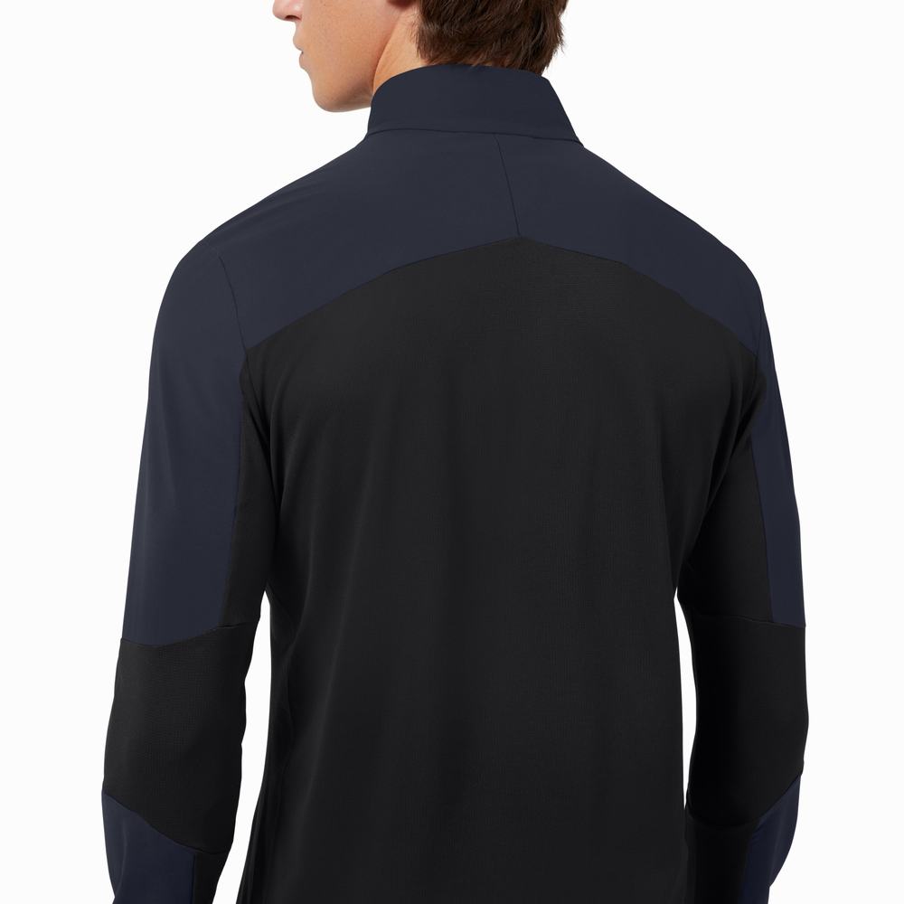 Long Sleeve On Trail Breaker Hombre Azul Marino Negros | 56MPYSRTK