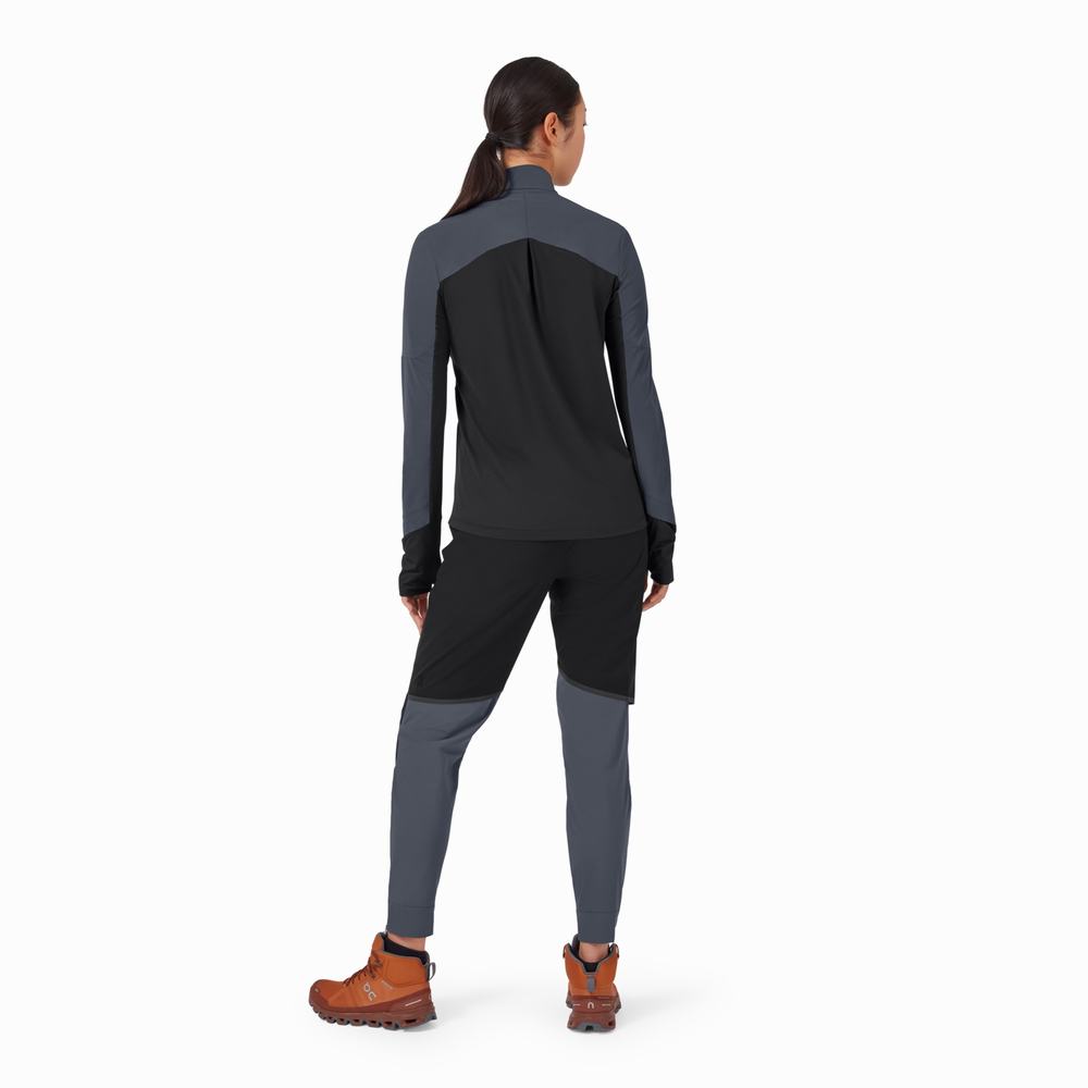 Long Sleeve On Trail Breaker Mujer Negros | 06LWBOZRD