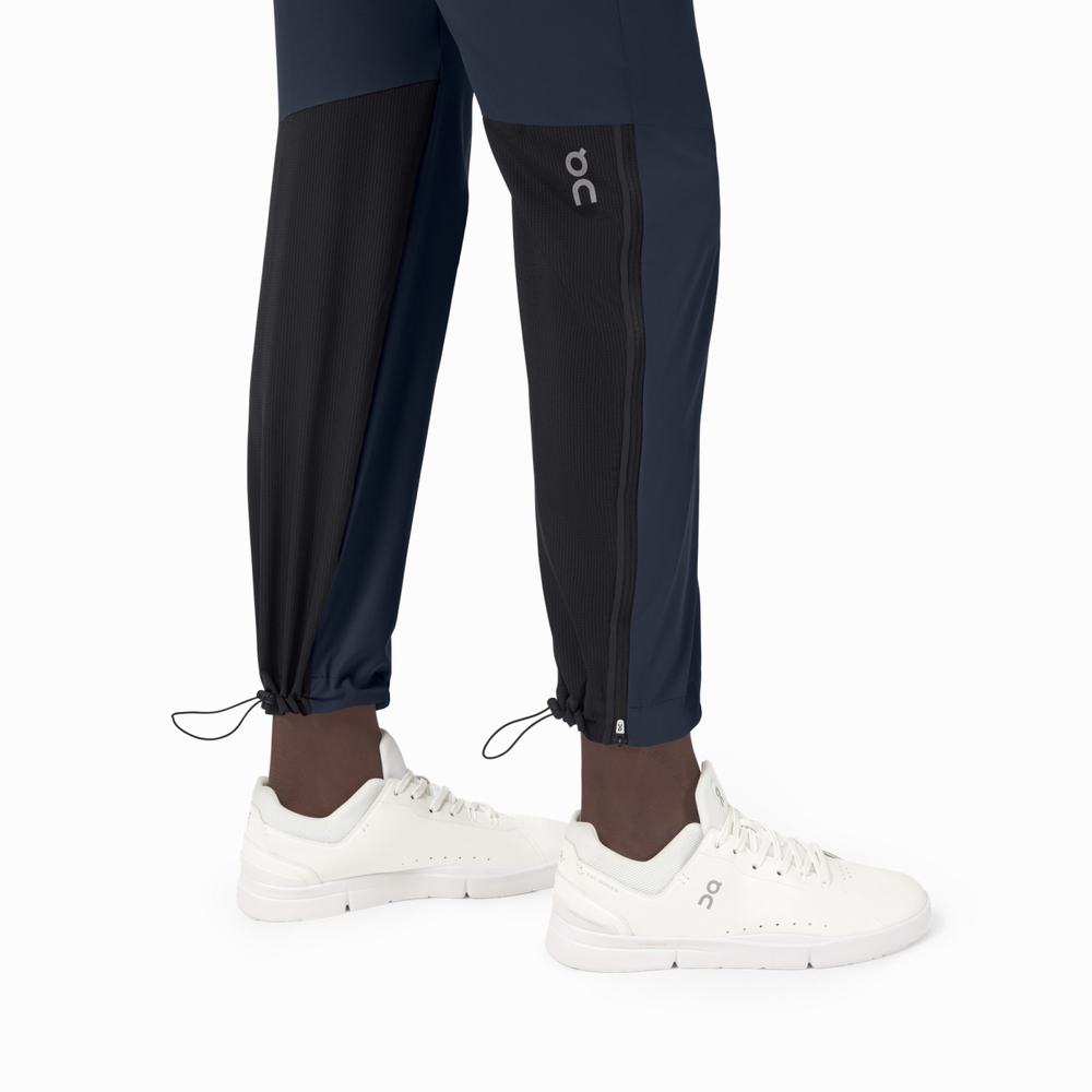 Pantalones Deportivos On Pista Hombre Azul Marino Negros | 29SPGRKEI