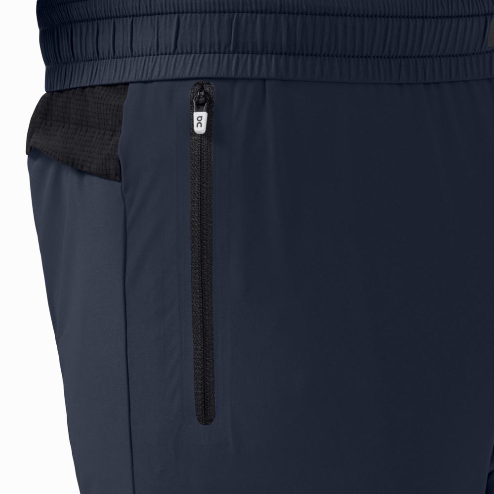 Pantalones Deportivos On Pista Hombre Azul Marino Negros | 29SPGRKEI