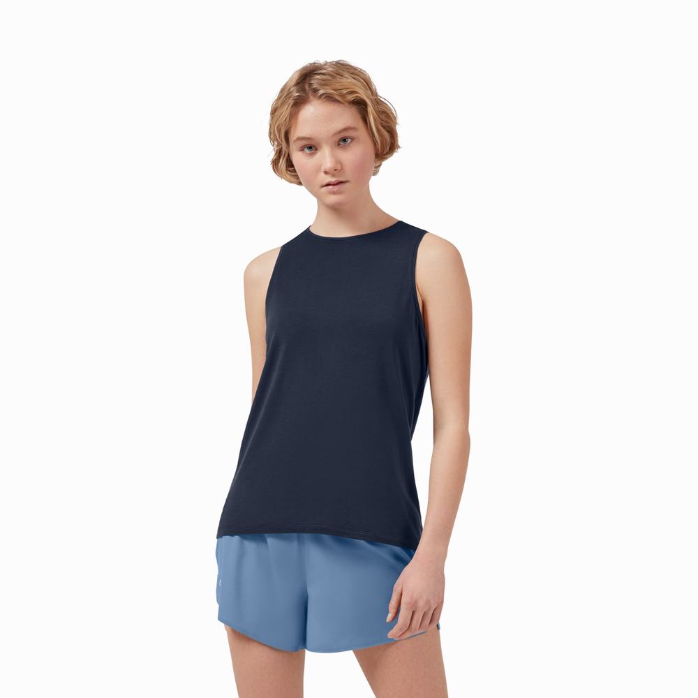 Tank Top On Active Mujer Azul Marino | 53HCMBNOI