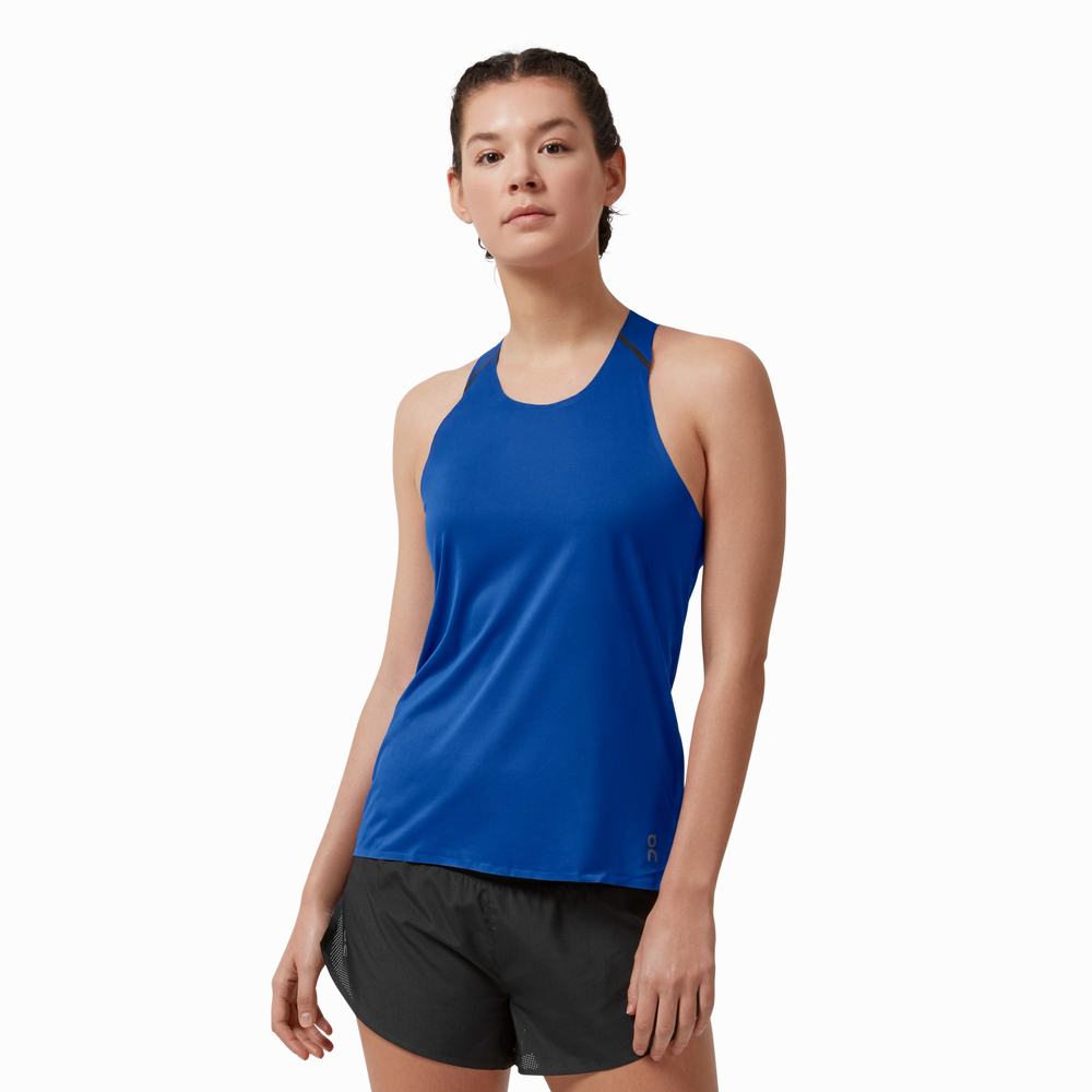 Tank Top On Performance Mujer Azules Negros | 91SFBQVLC