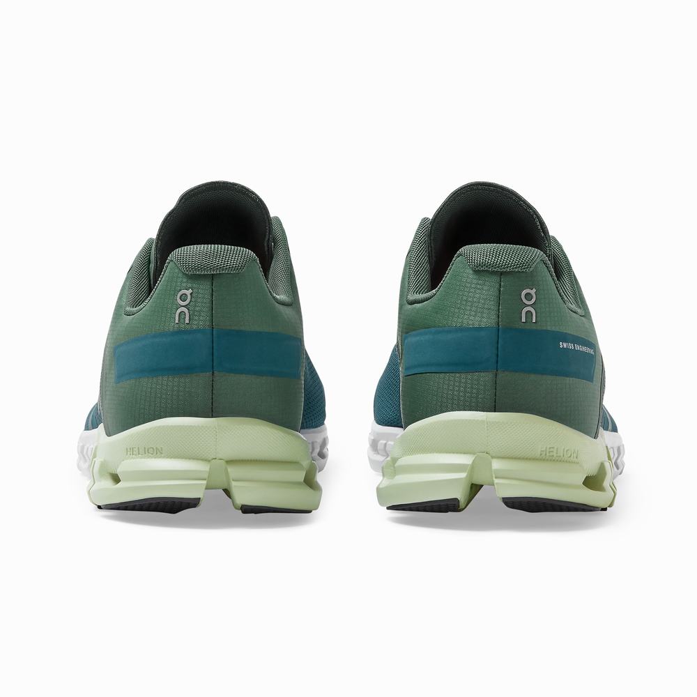 Tenis Carreras On Cloudflow Hombre Verdes Azules | 16KHAUMWB