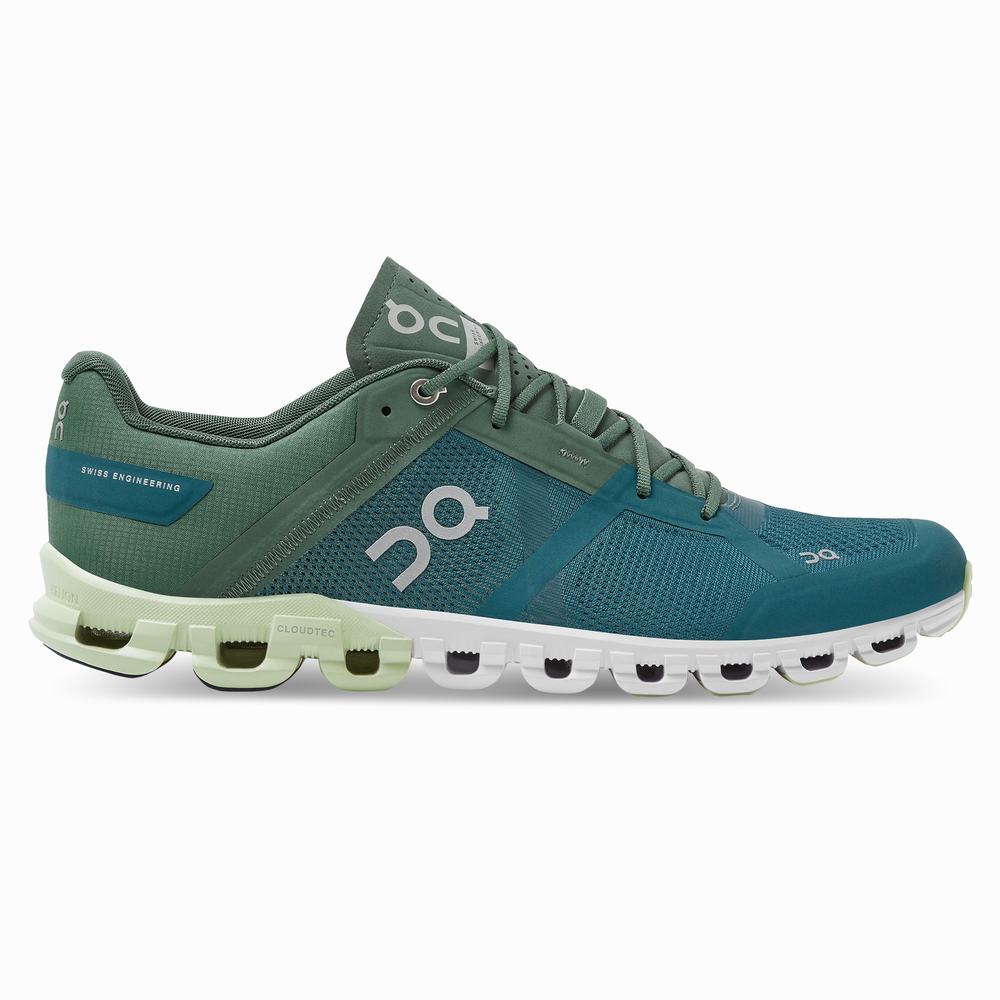 Tenis Carreras On Cloudflow Hombre Verdes Azules | 16KHAUMWB