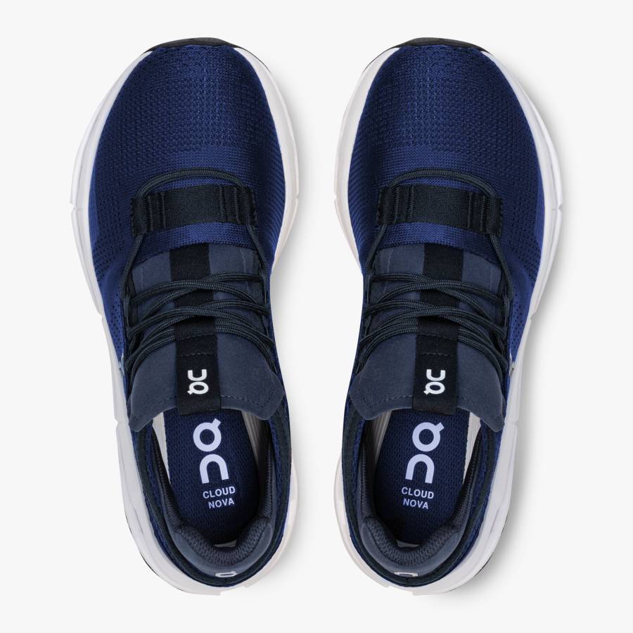 Tenis On Cloudnova Hombre Azul Marino Blancos | 46XZREWVM