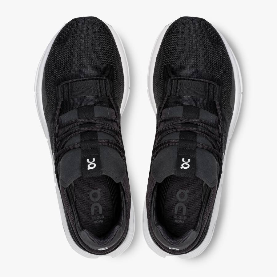 Tenis On Cloudnova Hombre Negros Blancos | 61YJNWGVT