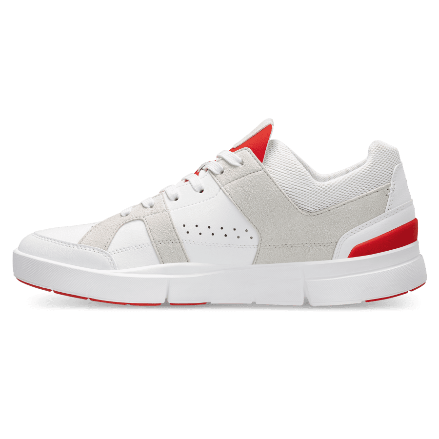 Tenis On THE ROGER Clubhouse Hombre Blancos Rojos | 08LSDZIJV