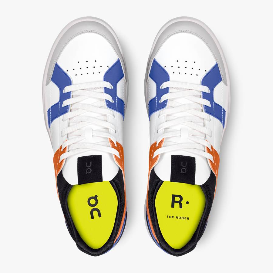 Tenis On THE ROGER Clubhouse Hombre Naranjas Blancos | 83XEHCIAS