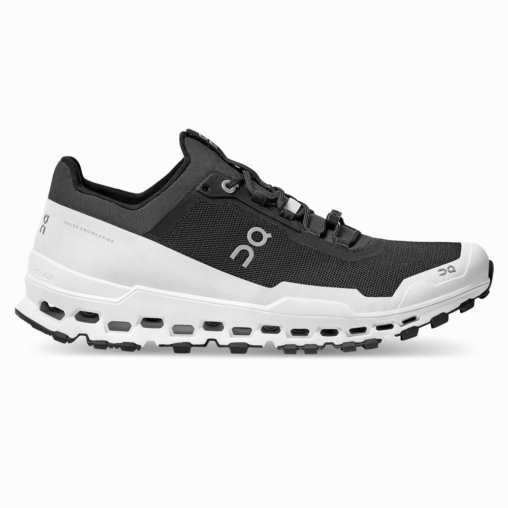 Tenis Para Trail Running On Cloudultra Hombre Negros Blancos | 10DGEROZP