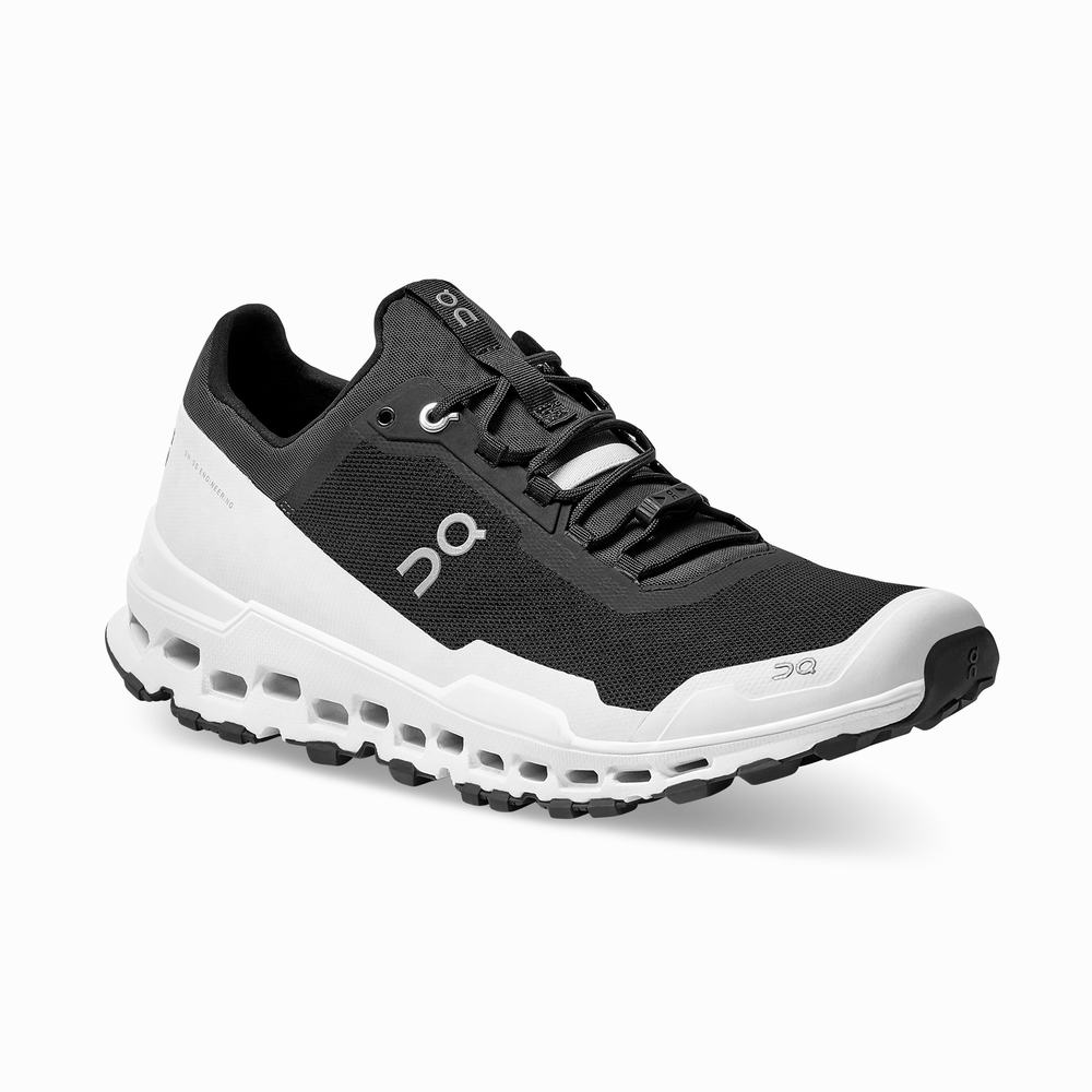 Tenis Para Trail Running On Cloudultra Hombre Negros Blancos | 10DGEROZP