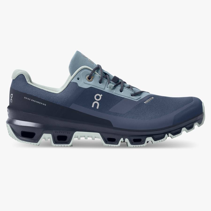 Tenis Para Trail Running On Cloudventure Impermeables 3 Hombre Azules Oscuro | 10AFMVXRO