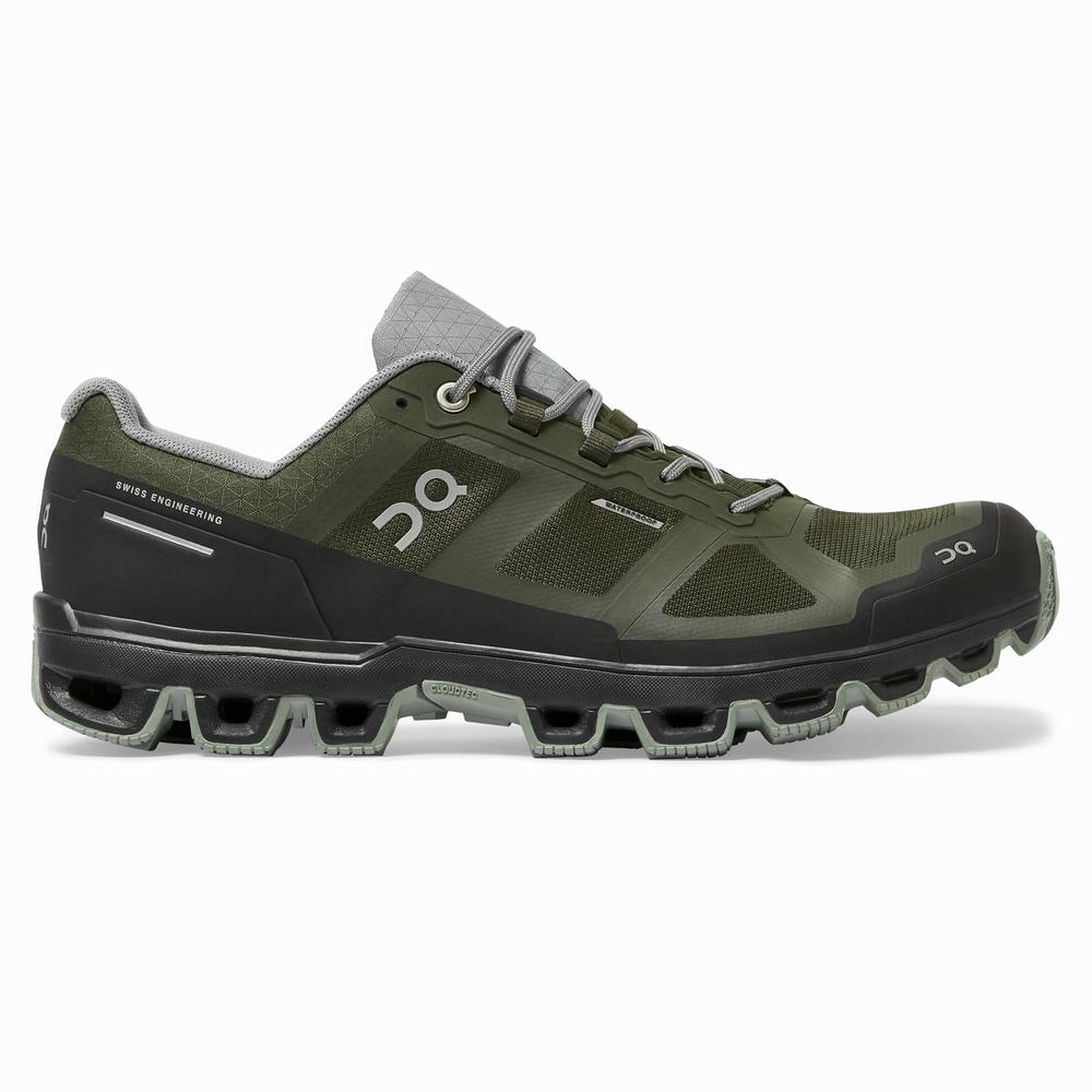 Tenis Para Trail Running On Cloudventure Hombre Verdes | 15DTEZRYJ