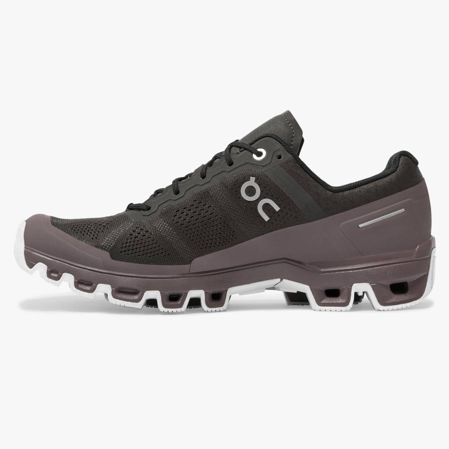 Tenis Para Trail Running On Cloudventure 2 Mujer Negros Morados | 25MXVWNAB