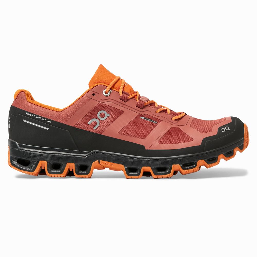 Tenis Para Trail Running On Cloudventure Hombre Rojos Naranjas | 29UWCYHLG