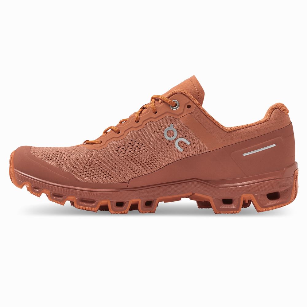 Tenis Para Trail Running On Cloudventure Mujer Grises Naranjas | 36ARHXMBY