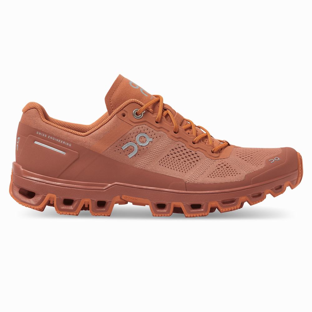 Tenis Para Trail Running On Cloudventure Mujer Grises Naranjas | 36ARHXMBY