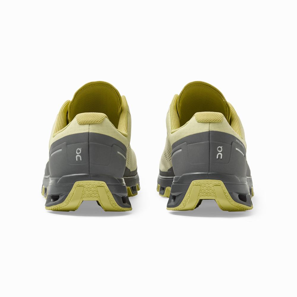 Tenis Para Trail Running On Cloudventure Hombre Kaki Amarillos | 46IBUXCVD