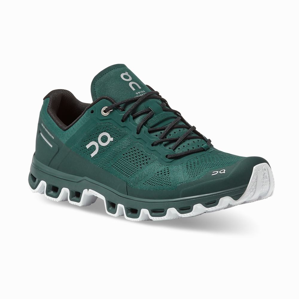 Tenis Para Trail Running On Cloudventure Hombre Verdes Blancos | 47DBGZRAL